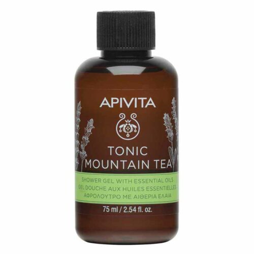 239852 APIVITA TONIC MOYNTAIN TEA MINI ΑΦΡΟΛΟΥΤΡΟ με τσάι του βουνού 75ml pharmabest 1