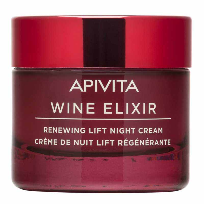 APIVITA WINE ELIXIR ΚΡΕΜΑ ΝΥΧΤΑΣ ΓΙΑ ΑΝΑΝΕΩΣΗ & LIFTING με πολυφαινόλες από αμπέλια Σαντορίνης