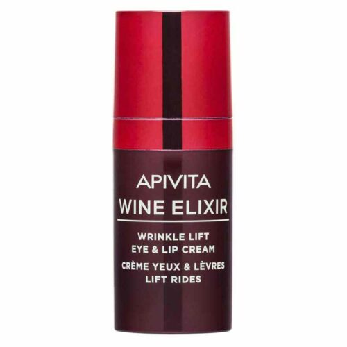 APIVITA WINE ELIXIR ΑΝΤΙΡΥΤΙΔΙΚΗ ΚΡΕΜΑ LIFTING ΓΙΑ ΤΑ ΜΑΤΙΑ & ΤΑ ΧΕΙΛΗ με πολυφαινόλες από αμπέλια Σαντορίνης