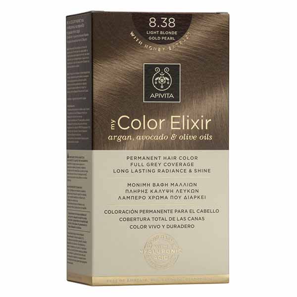 251433 APIVITA MY COLOR ELIXIR N8.38 Ξανθό ανοιχτό μελί περλέ pharmabest 2