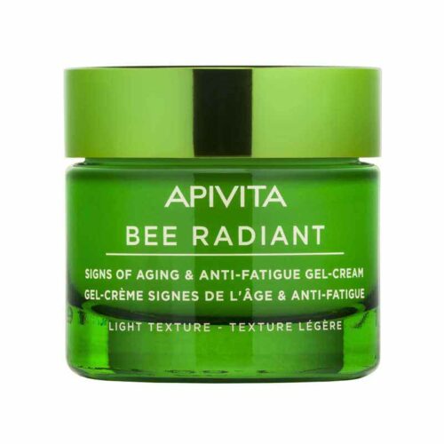 Apivita Bee Radiant Κρέμα-Gel Ελαφριάς Υφής για Σημάδια Γήρανσης και Ξεκούραστη Όψη που προσφέρει λάμψη και ενυδάτωση