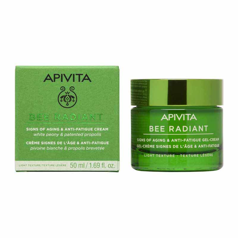 Apivita Bee Radiant Κρέμα-Gel για Σημάδια Γήρανσης και Ξεκούραστη Όψη που κρατάει την επιδερμίδα λαμπερή και ενυδατωμένη Ελαφριάς Υφής