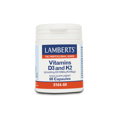 5055148411381 LAMBERTS Vitamin D3 1000iu και K2 90µg