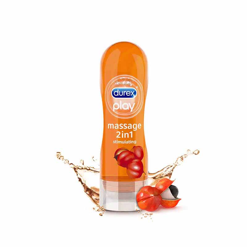 912090 Durex Λιπαντικό Διεγερτικό Gel Play Massage 2 in 1 Guarana 200ml Pharmabest 2