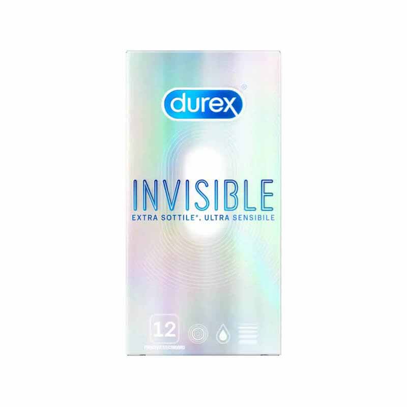 922642 Durex Προφυλακτικά Εξαιρετικά Λεπτά Invisible 12 τεμάχια Pharmabest 1