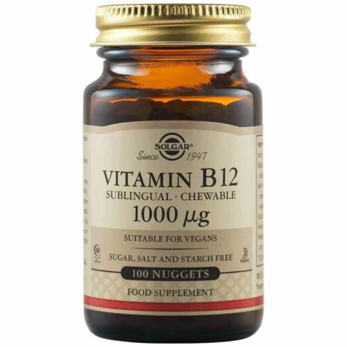 300858 SOLGAR Vitamin B12 1000 µg Sublingual Chewable Nuggets 100caps 1 Pharmabest