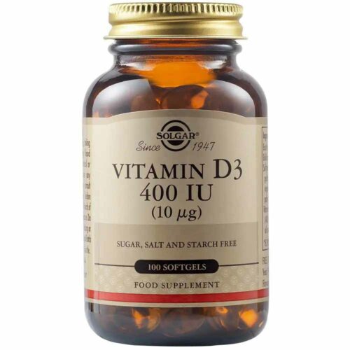 300873 SOLGAR Vitamin D3 400IU 10 μg Softgels 100caps 1 Pharmabest