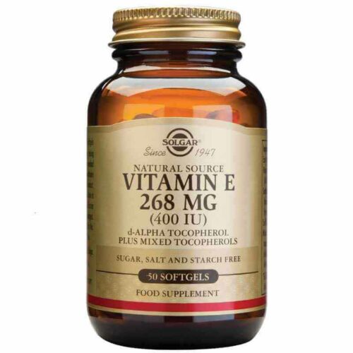 300884 SOLGAR Vitamin E Natural 400IU softgels 50caps 1 Pharmabest
