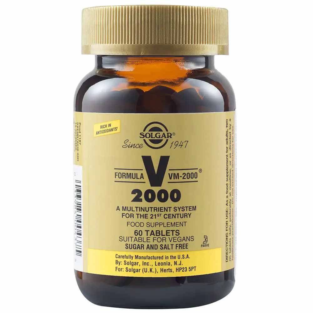 300920 SOLGAR Πολυβιταμίνη VM 2000™ 60tabs Pharmabest