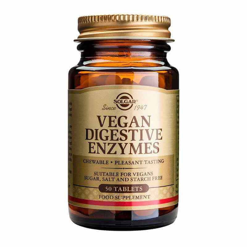 301072 SOLGAR Vegan Digestive Enzymes chewable 50tabs 1 Pharmabest