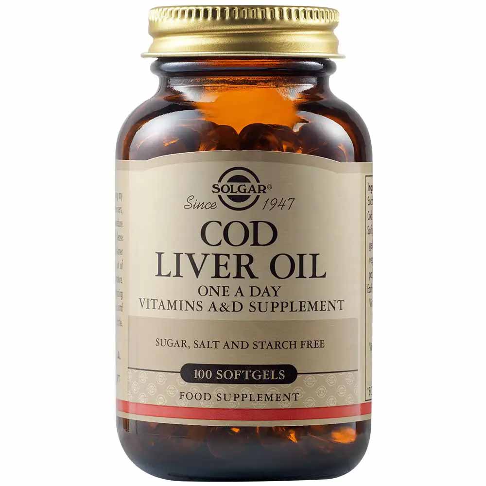 301195 SOLGAR Cod Liver Oil Softgels 100caps 1 Pharmabest