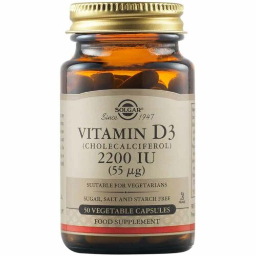 306710 SOLGAR Vitamin D3 Cholecalciferol 2200 IU 55 µg Vegetable 50caps 1 Pharmabest