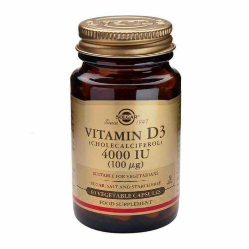 309701 SOLGAR Vitamin D3 Cholecalciferol 4000 IU 100 µg Vegetable 60caps 2 Pharmabest