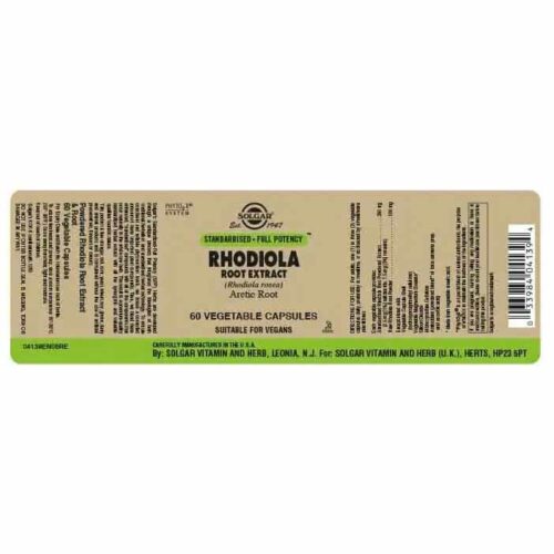 310063 SOLGAR Rhodiola Root Extract Vegetable 60caps 2 Pharmabest
