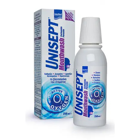 5205152002338 InterMed Unisept Mouthwash 250ml Pharmabest