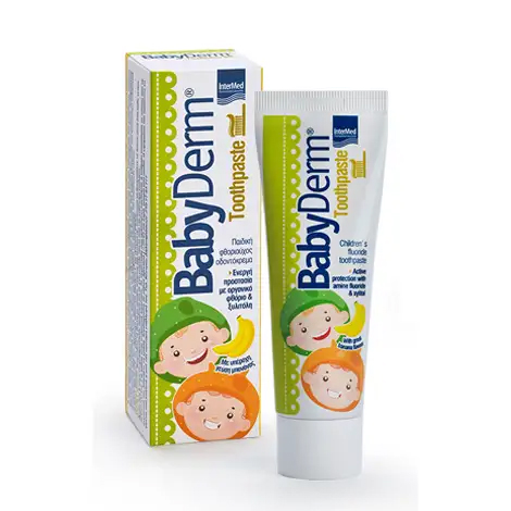 5205152007661 InterMed Babyderm Toothpaste Banana 50ml Pharmabest