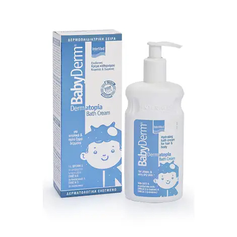 5205152008323 InterMed Babyderm Dermatopia Bath Cream 300ml Pharmabest