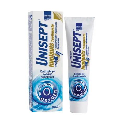 5205152009948 InterMed Unisept Implants Toothpaste 100ml Pharmabest