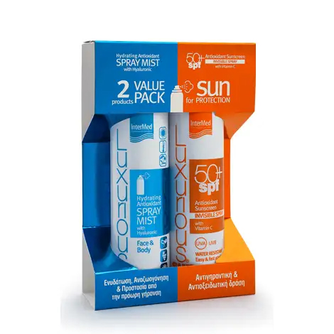 5205152010142 InterMed Luxurious Suncare Antioxidant Sunscreen Invisible Spray Spf 50 200ml Sun Care Hydrating Antioxidant Mist Face Body 200ml Pharmabest