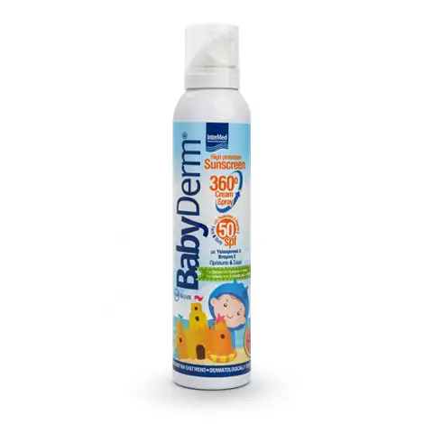 5205152011842 InterMed Babyderm Sunscreen 360° Cream Spray 200ml Pharmabest