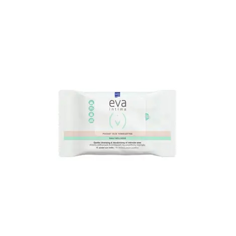 5205152012672 InterMed Eva Intima Intima Pocket Size Towelettes 10 Wipes Pharmabest