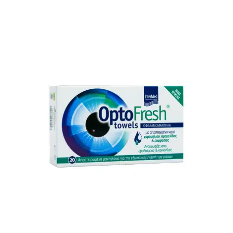 5205152013884 InterMed Optofresh Towels 20 Sachets Pharmabest