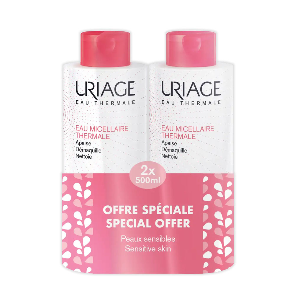 URIAGE PROMO DUO EAU THERMALE MICELLAR WATER Sensitive Skin 2x500ML