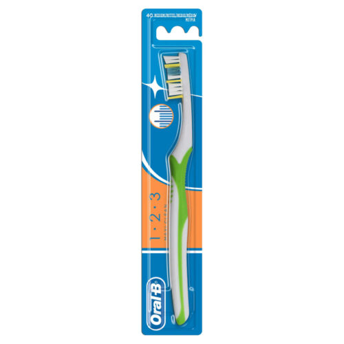 3014260013882 Oral B 123 Maxi Clean Χειροκίνητη Οδοντόβουρτσα 40 Μέτρια 1τμχ Pharmabest 1