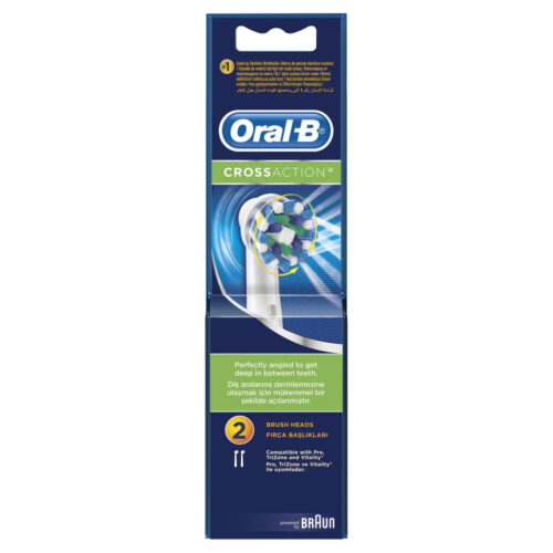 4210201135159 Oral B Cross Action Ανταλλακτικές Κεφαλές Ηλεκτρικής Οδοντόβουρτσας 2τμχ Pharmabest 1