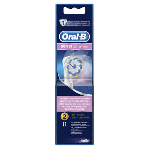 4210201176596 Oral B Sensi Ultrathin Ανταλλακτικές Κεφαλές Ηλεκτρικής Οδοντόβουρτσας 2τμχ Pharmabest 1