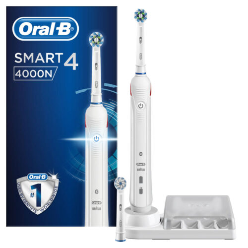 4210201177227 Oral B Smart 4 4000 Λευκή Ηλεκτρική Οδοντόβουρτσα Pharmabest 1