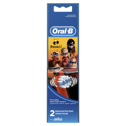 4210201220718 Oral B Kids Ανταλλακτικές Κεφαλές Ηλεκτρικής Οδοντόβουρτσας Incredibles 2τμχ Pharmabest 1