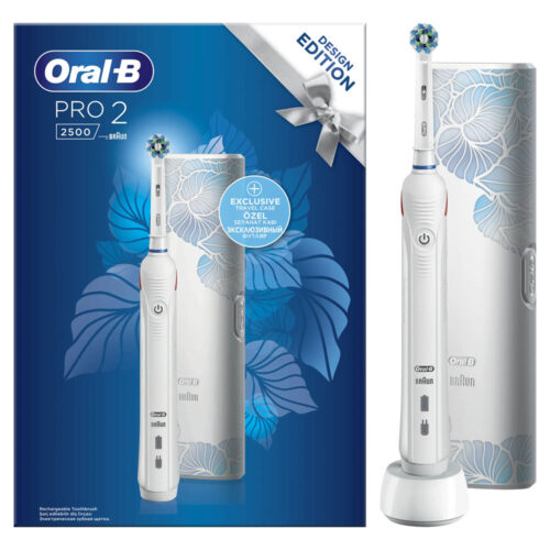 4210201319276 Oral B Pro 2 2500 Λευκή Design Edition Ηλεκτρική Οδοντόβουρτσα Pharmabest 1