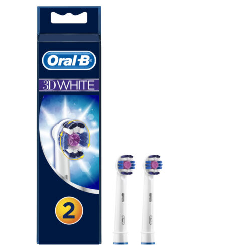 4210201757757 Oral B 3D White Ανταλλακτικές Kεφαλές Ηλεκτρικής Οδοντόβουρτσας 2τμχ Pharmabest 2