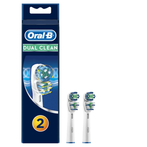 4210201849605 Oral B Dual Clean Ανταλλακτικές Κεφαλές Ηλεκτρικής Οδοντόβουτσας 2τμχ Pharmabest 1