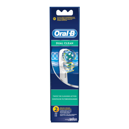 4210201849605 Oral B Dual Clean Ανταλλακτικές Κεφαλές Ηλεκτρικής Οδοντόβουτσας 2τμχ Pharmabest 2