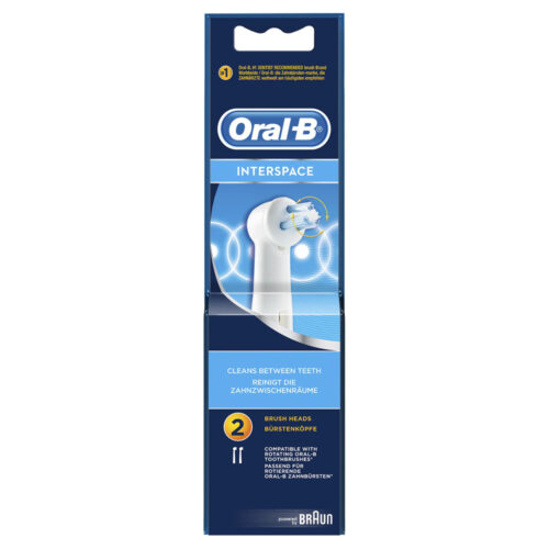 4210201853893 Oral B Ιnterspace Ανταλλακτικές Kεφαλές Ηλεκτρικής Οδοντόβουρτσας 2τμχ Pharmabest 1