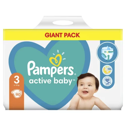 8001090949455 Pampers Active Baby Πάνες Μεγ. 3 6 10kg 90 Πάνες Pharmabest 1