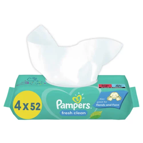8001841078090 Pampers Fresh Clean Μωρομάντηλα 4 x 52 208 Τεμ Pharmabest 2
