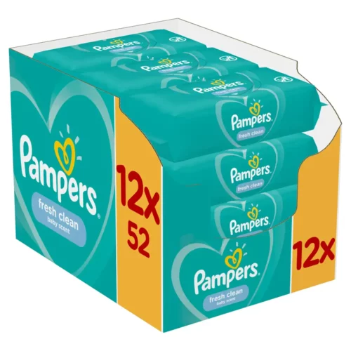 8001841078441 Pampers Fresh Clean Μωρομάντηλα 12 x 52 624 Τεμ Pharmabest 1
