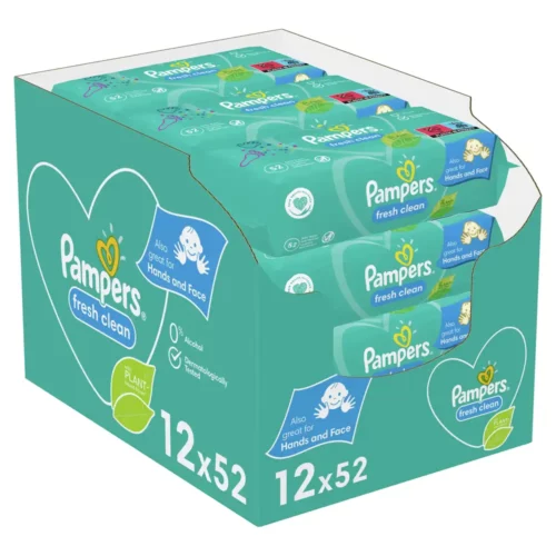 8001841078441 Pampers Fresh Clean Μωρομάντηλα 12 x 52 624 Τεμ Pharmabest 2