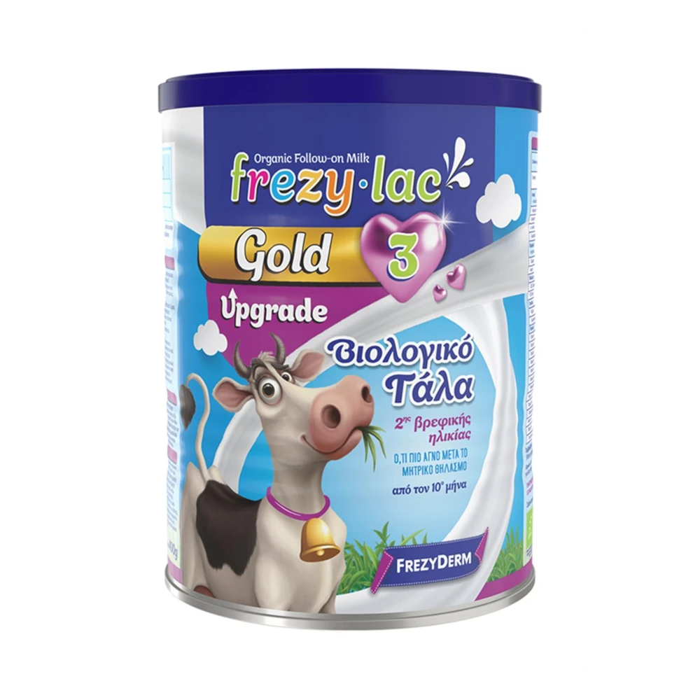 FREZYDERM FREZYLAC GOLD 3 Βιολογικό Γάλα σε Σκόνη από 10 μηνών 900gr