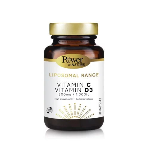 5200321012262 POWER HEALTH Liposomal Range Vitamin C Vitamin D3 300mg 1.000iu 30caps Pharmabest 1