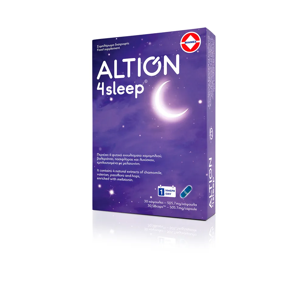 Για τη βελτίωση της ποιότητας του ύπνου ALTION 4Sleep με τις ευεργετικές ιδιότητες της μελατονίνης και με φυτικά εκχυλίσματα
