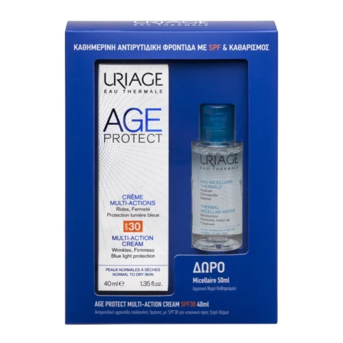 Πακέτο Προσφοράς URIAGE Age Protect Multi-Action Cream SPF30 40ml με Δώρο Micellar Water 50ml για κανονικές προς ξηρές επιδερμίδες