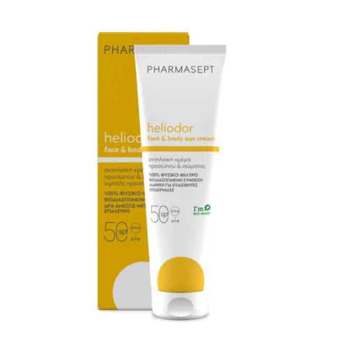 5205122003334 Pharmasept Heliodor Face Body Sun Cream SPF 50 150ml 1