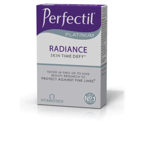 5021265223350 Vitabiotics PERFECTIL PLATINUM Radiance Skin Time Defy 60 Tabs 1