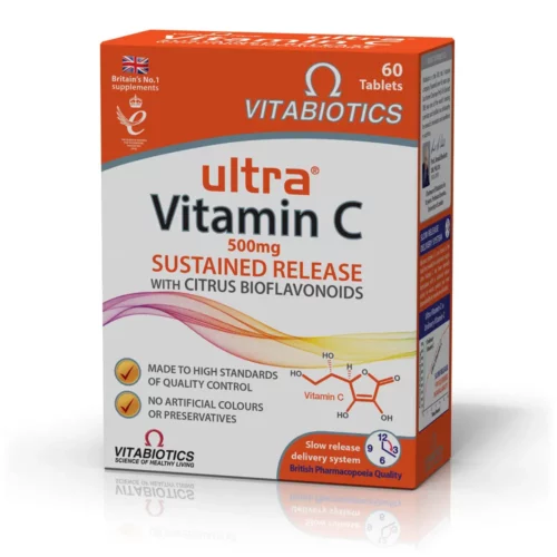 5021265244041 Vitabiotics ULTRA VITAMIN C SR Bioflavonoid 500mg 60 Tabs 1