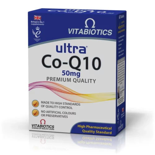 5021265245222 Vitabiotics ULTRA Co Q10 50mg 60 Tabs 1