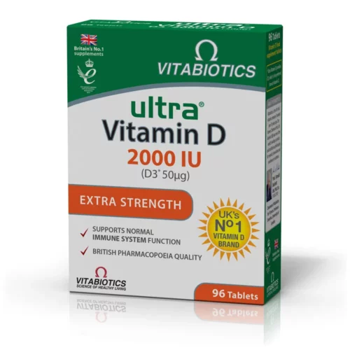 5021265247400 Vitabiotics ULTRA VITAMIN D3 TABLETS 2000 IU 96 Tabs 1